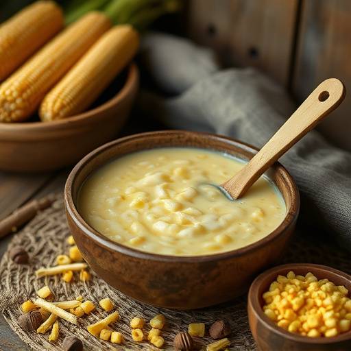 Image illustrating a quick maize porridge being prepared